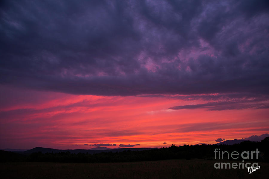 Pink And Purple Sky Photograph