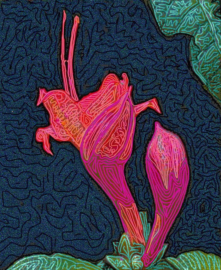 Pink Azalea Bloom Digital Art by Rod Whyte
