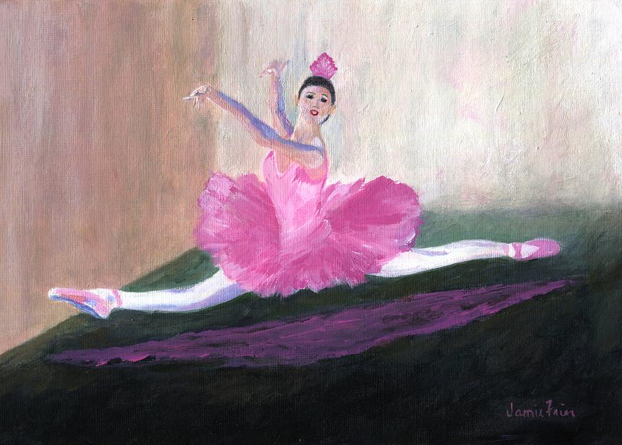 Pink Ballerina Painting by Jamie Frier