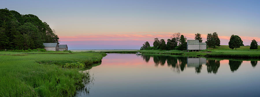 Landscape Photograph - Pink Band - Panorama by Michael Blanchette Photography