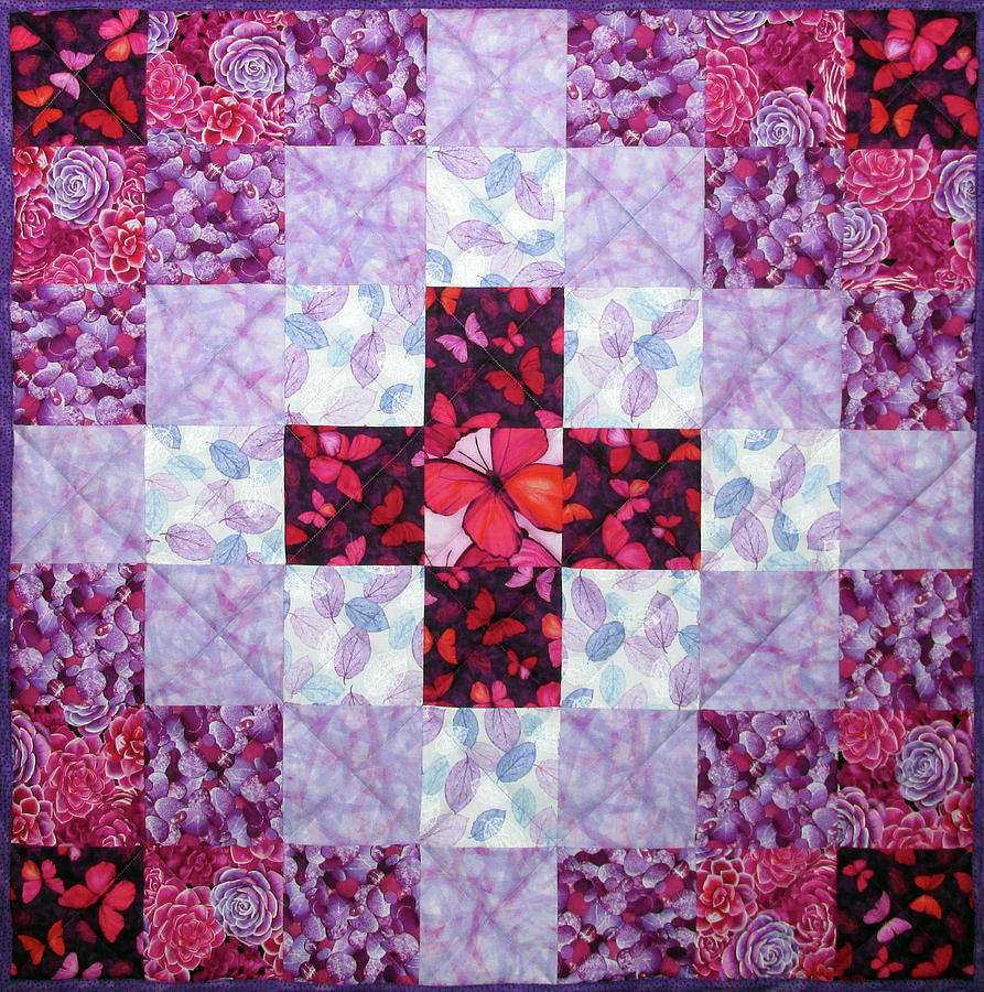Pink Butterflies Tapestry - Textile by Pam Geisel