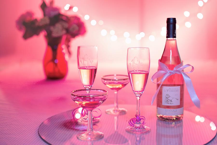 Pink champagne Photograph by Top Wallpapers
