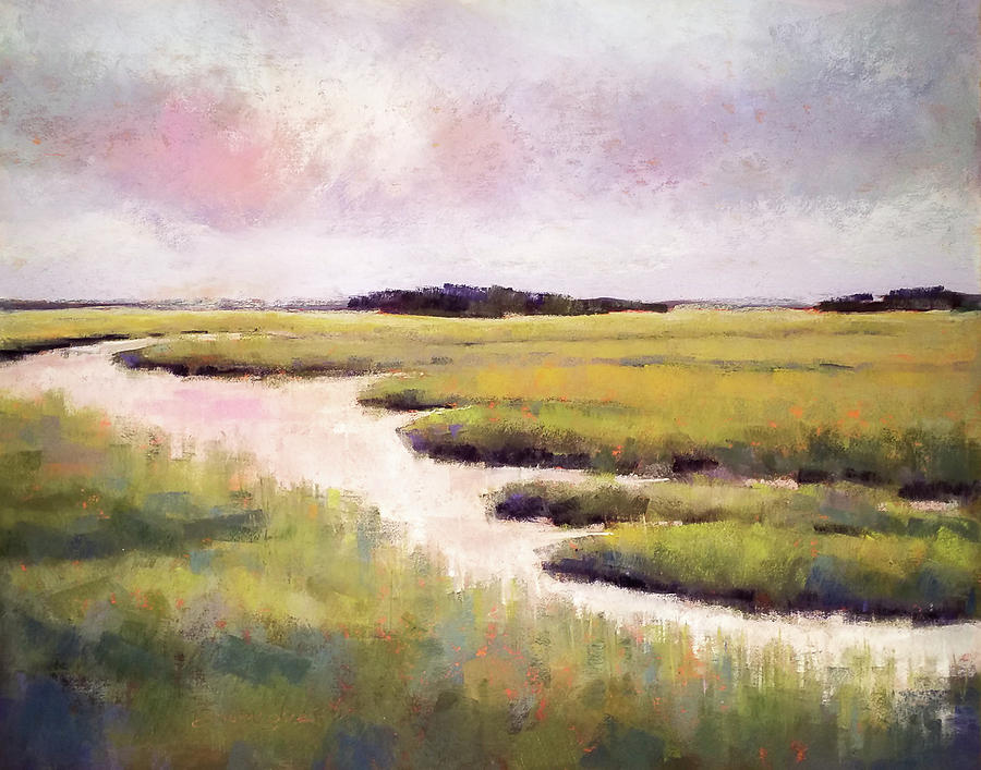 Sunset on Plumbush Creek Painting by Susan Cole Kelly Impressions