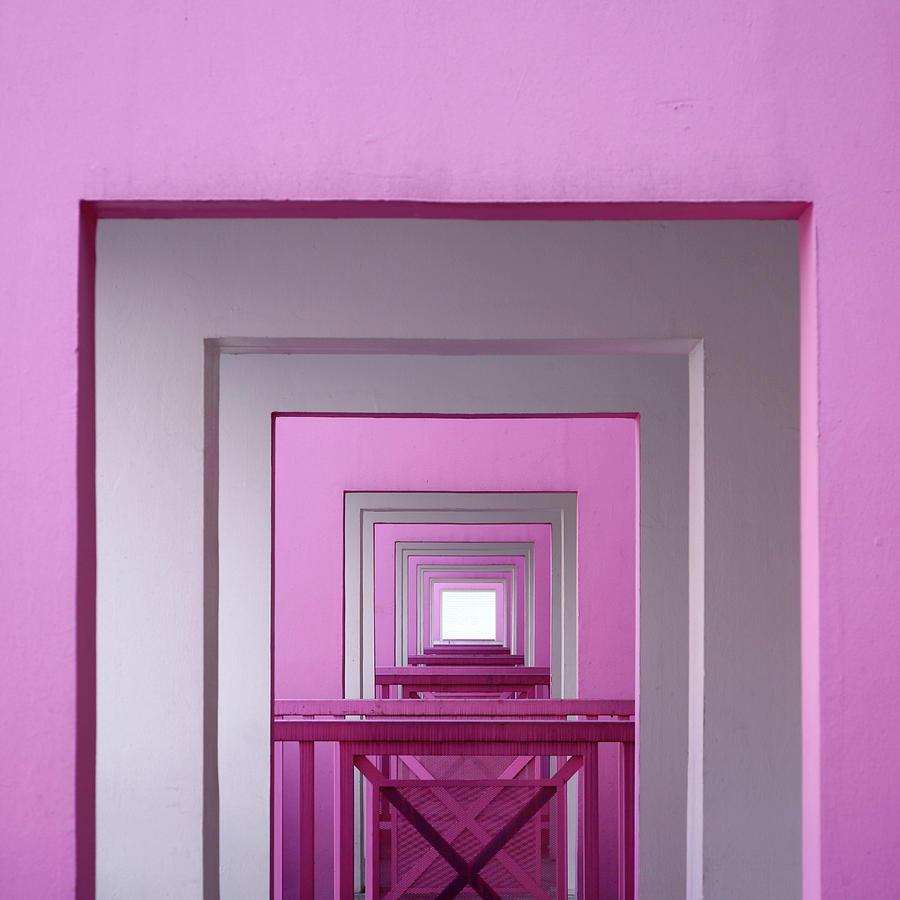 Pink-coloured Concrete Portals Photograph by Leoch Studio