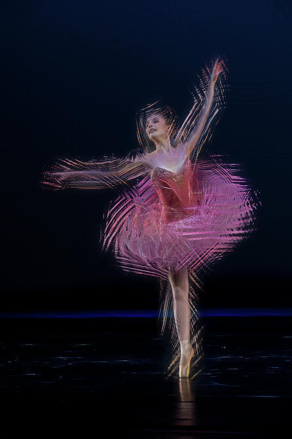 Pink dancer  - paintography Photograph by Dan Friend
