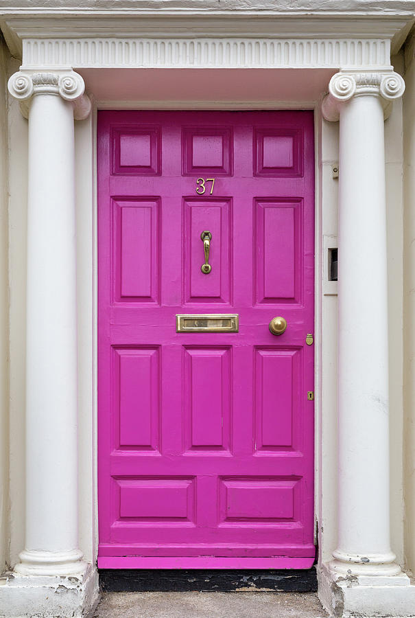 Pink Dublin Door Photograph by Georgia Fowler