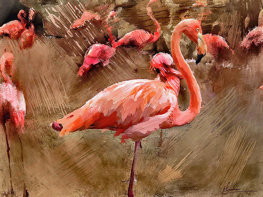 Pink Flamingos Photograph by GW Mireles