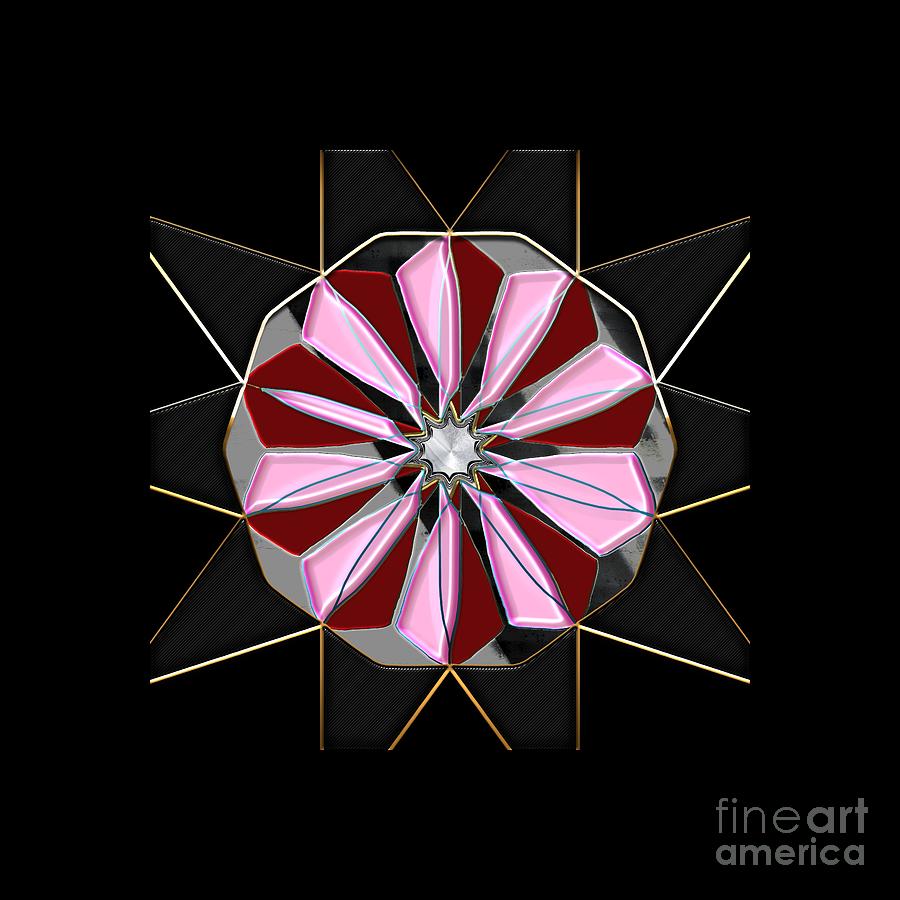 Pink Flower Mandala by Carlos Diaz Pink Flower Mandala by Carlos Diaz