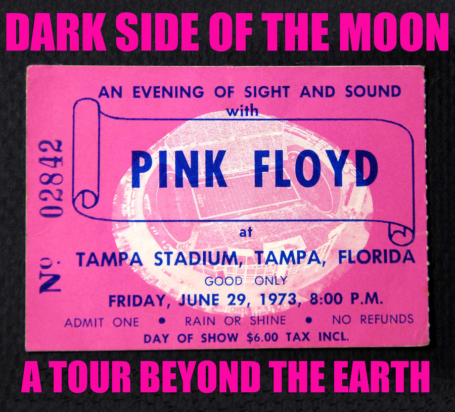 Pink Floyd 1973 ticket and tour Photograph by David Lee Thompson