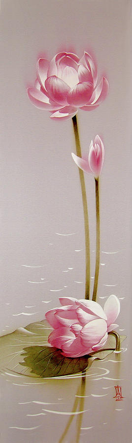 Pink Fragility Painting by Alina Oseeva