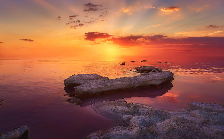 Sunset Photograph - Pink Lagoon by Helena Garca