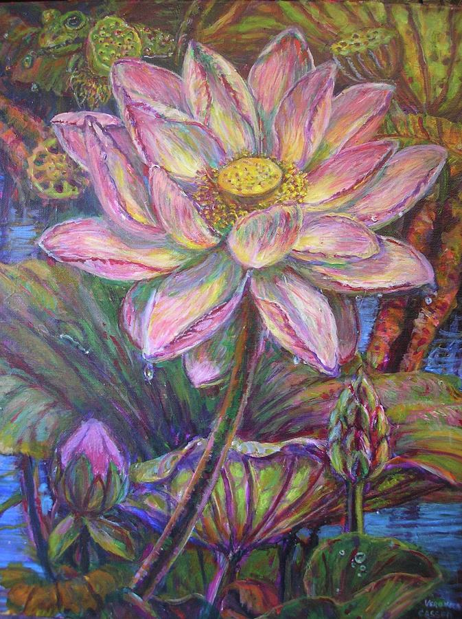   Lotus Painting by Veronica Cassell vaz