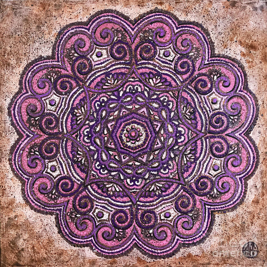Pink Mandala Painting by Amy E Fraser