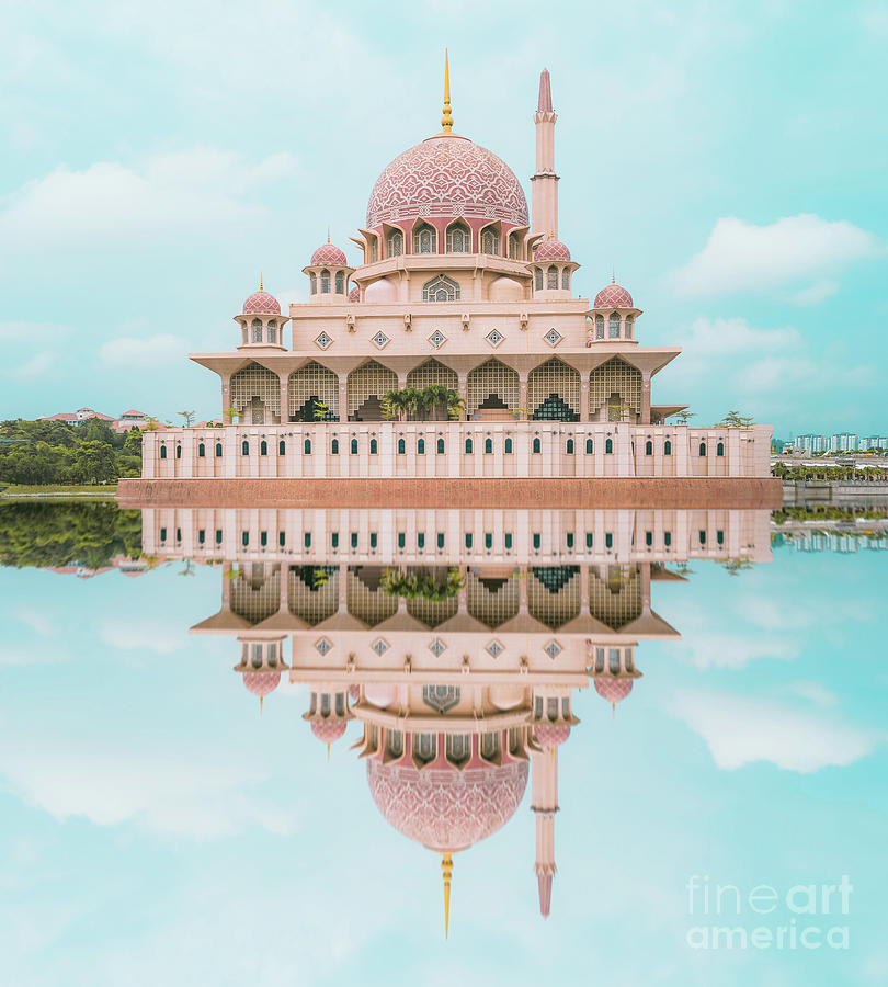 Pink Mosque In Bocheng, Kuala Lumpur Photograph by Yin Wenjie