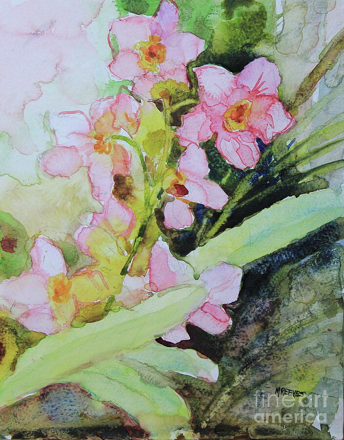 Pink Moth Orchids II Painting by Marsha Reeves - Fine Art America