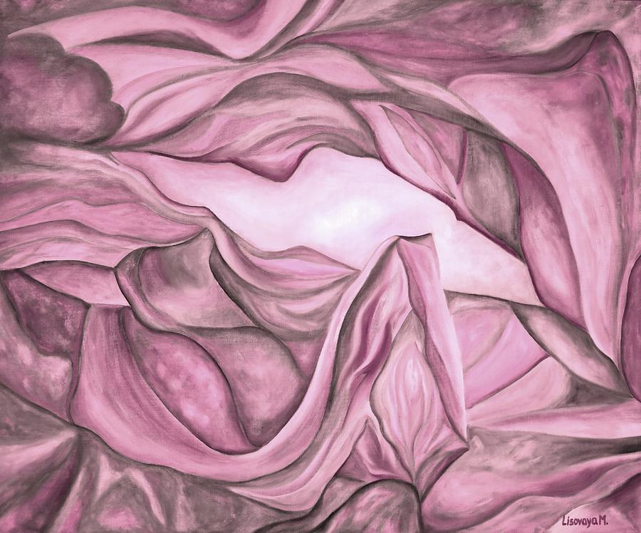 Pink Nacre. Antelope Canyon Textile. The Beginning. Colorful And Over 30 Monochromatic. Painting