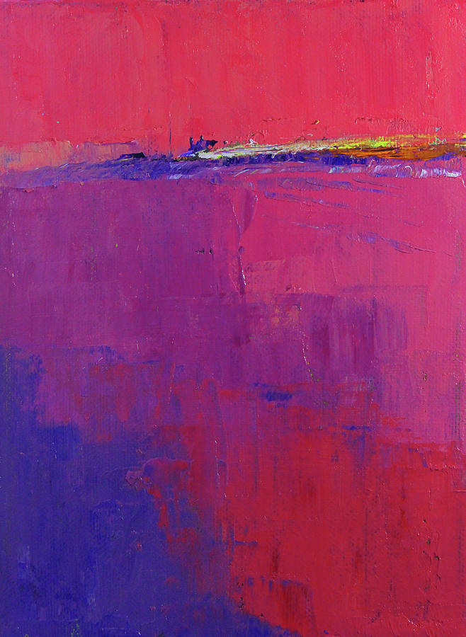 Pink Ocean Painting by Nancy Merkle