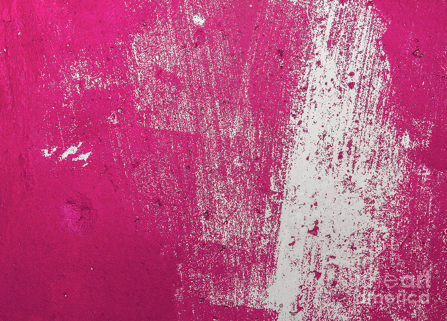 Abstract Digital Art - Pink painted grunge texture by Kyna Studio