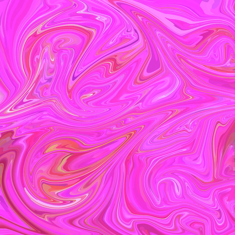 Pink Paisley Digital Art by Marilyn Borne