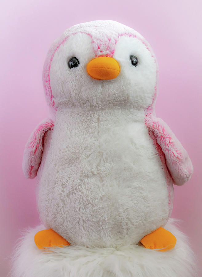 pink penguin stuffed animal
