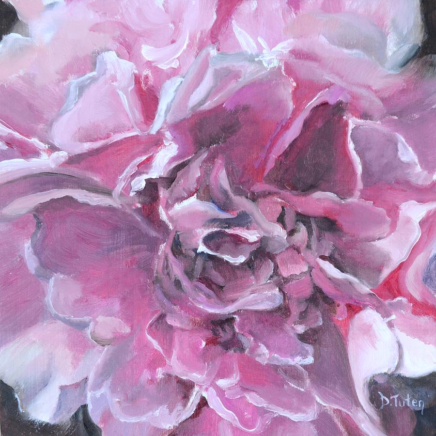 Pink Peony Painting Painting by Donna Tuten