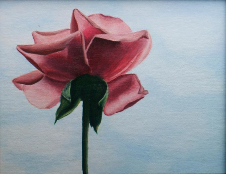 Pink Rose Painting by Alexis King-Glandon