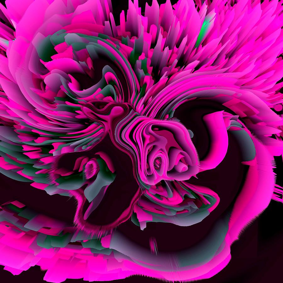 Pink Rose Digital Art