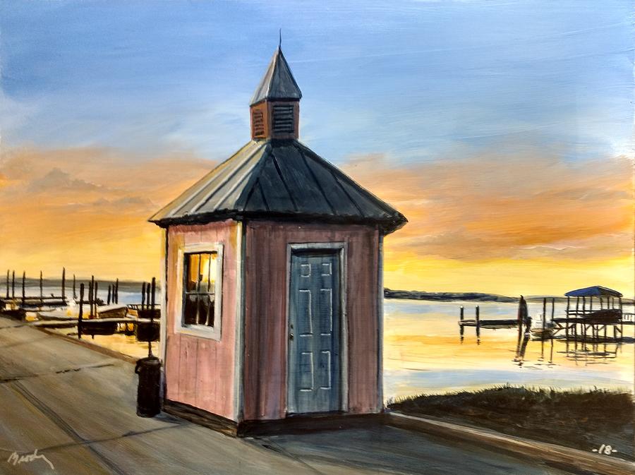 Pink Shed Painting by William Brody