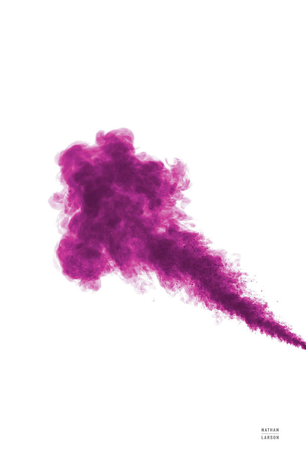 Abstract Photograph - Pink Smoke by Nathan Larson