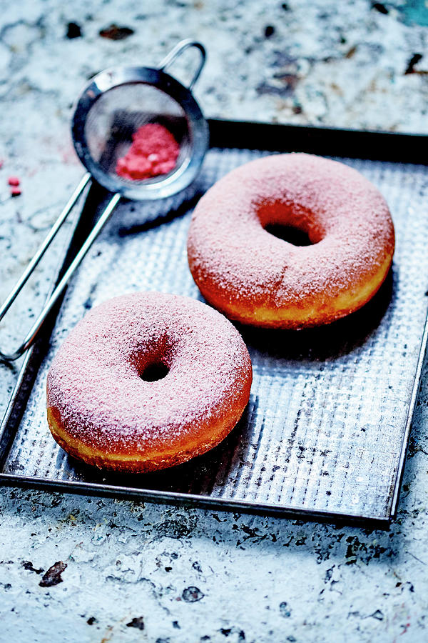 Pink Sugar Donuts Photograph by Amiel