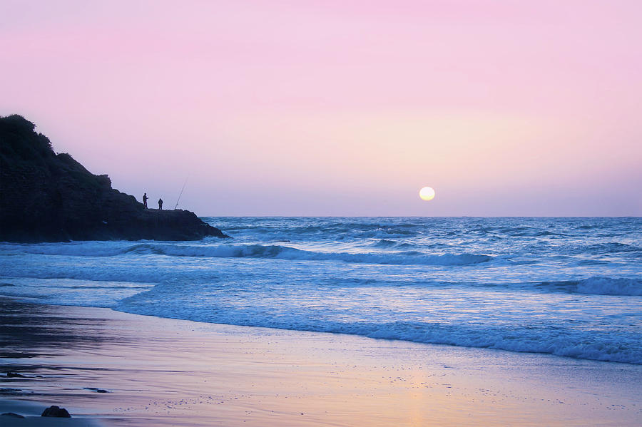 Pink Sunset Beach Photograph By Veronika Limonov