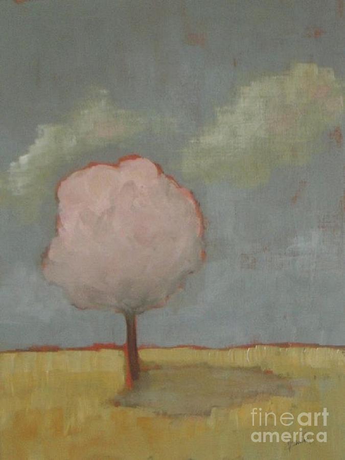 Pink Tree Painting by Vesna Antic
