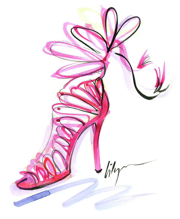 Pink Up Your Heels Painting by Jennifer Lilya - Fine Art America