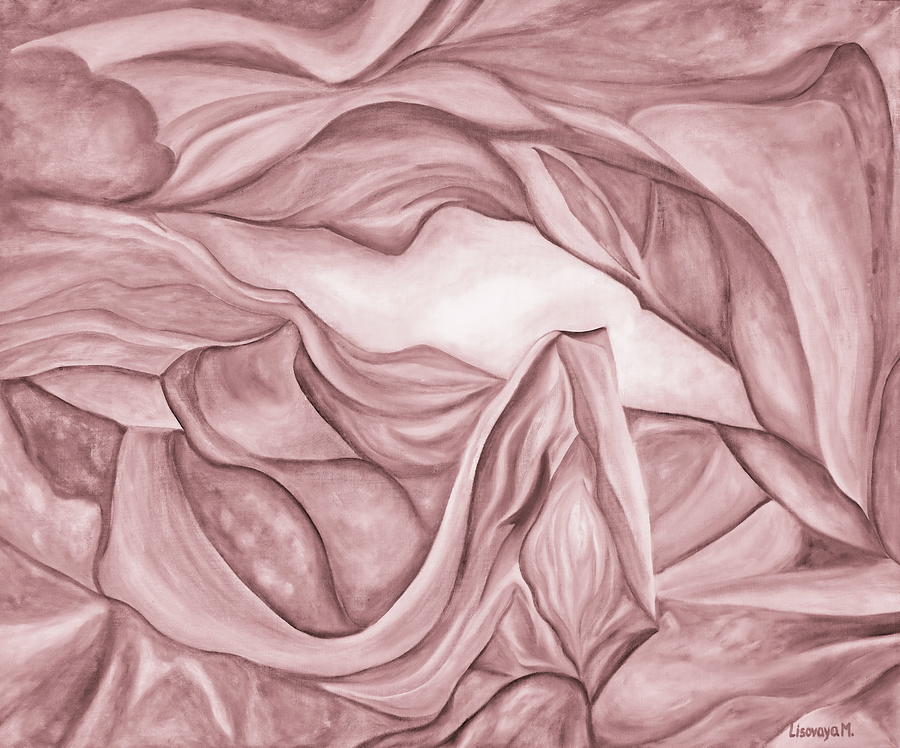Pink1. Pastel Tone. Antelope Canyon Textile. The Beginning. Colorful And Over 30 Monochromatic. Painting