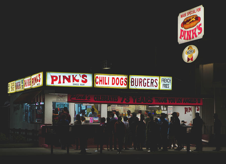 Hollywood Photograph - Pinks Hot Dogs Of Hollywood by Mountain Dreams