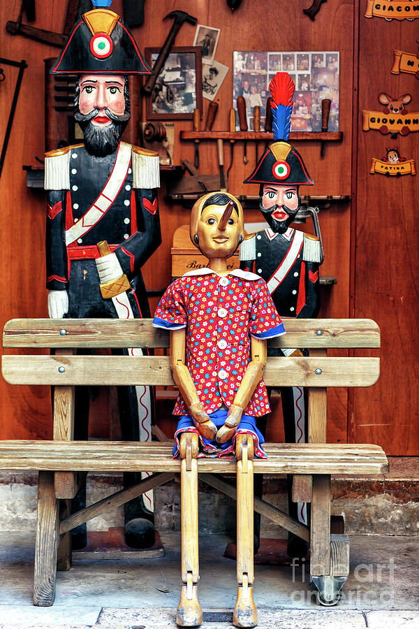 Pinocchio and the Wooden Soldiers in Rome Photograph by John Rizzuto