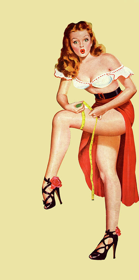 Up Movie Drawing - Pinup From 1949 by American School