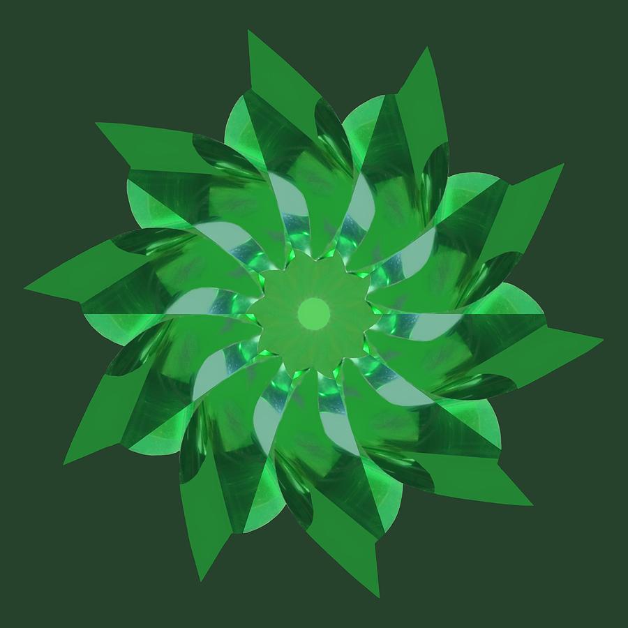 Pinwheel in Green - Transparent Photograph by Nikolyn McDonald
