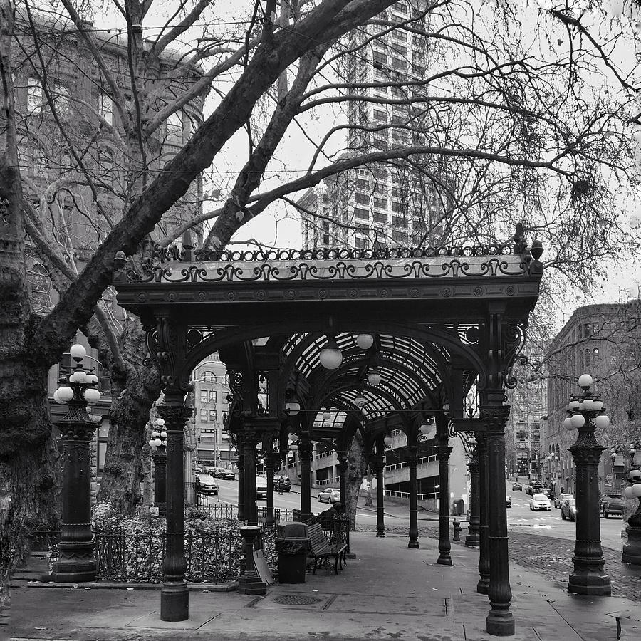Pioneer Square Pergola  Photograph by Jerry Abbott
