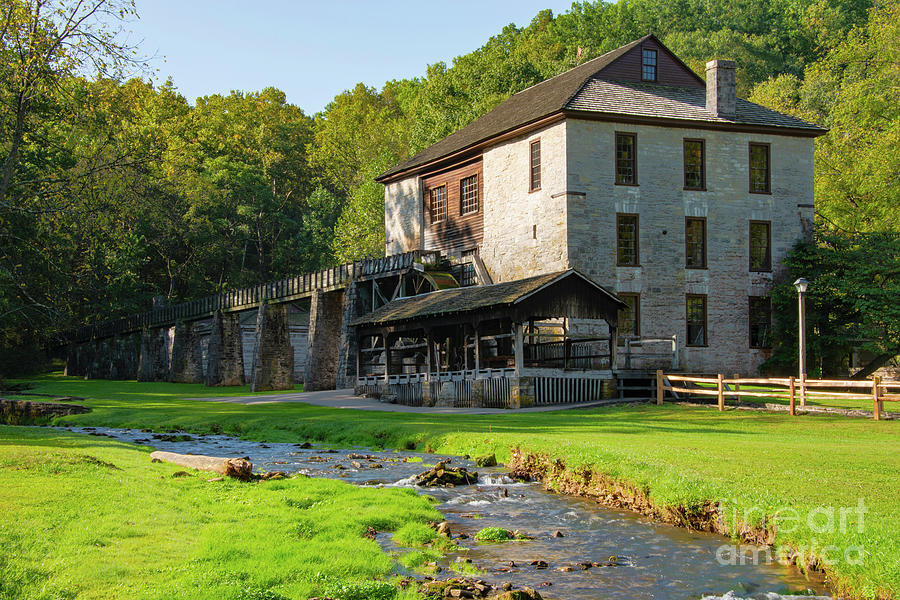 Pioneer Village Saw Mill and Grist Mill Photograph by Bob Phillips