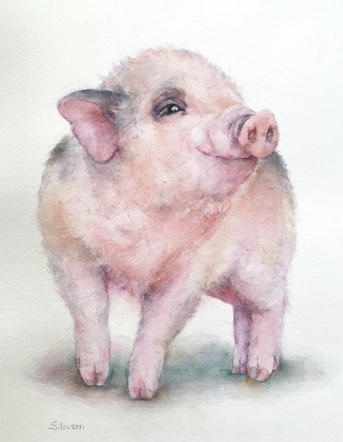 Pippa Pig Painting by Teresa Silvestri