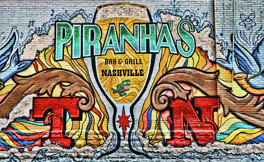 Piranahas Bar and Grill # 2 - Nashville Photograph by Allen Beatty