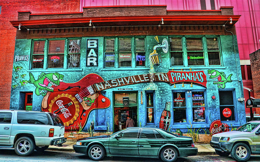 Piranahas Bar and Grill - Nashville Photograph by Allen Beatty