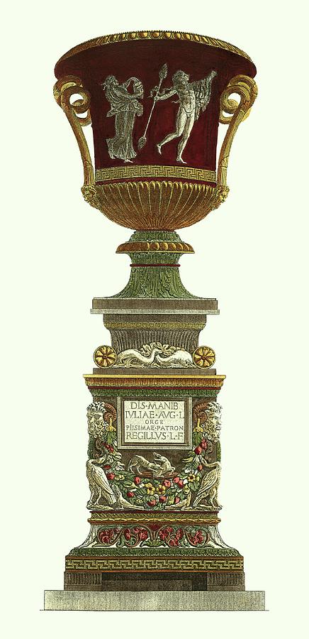 Vase Painting - Piranesi Vase On Pedestal II by Giovanni Piranesi