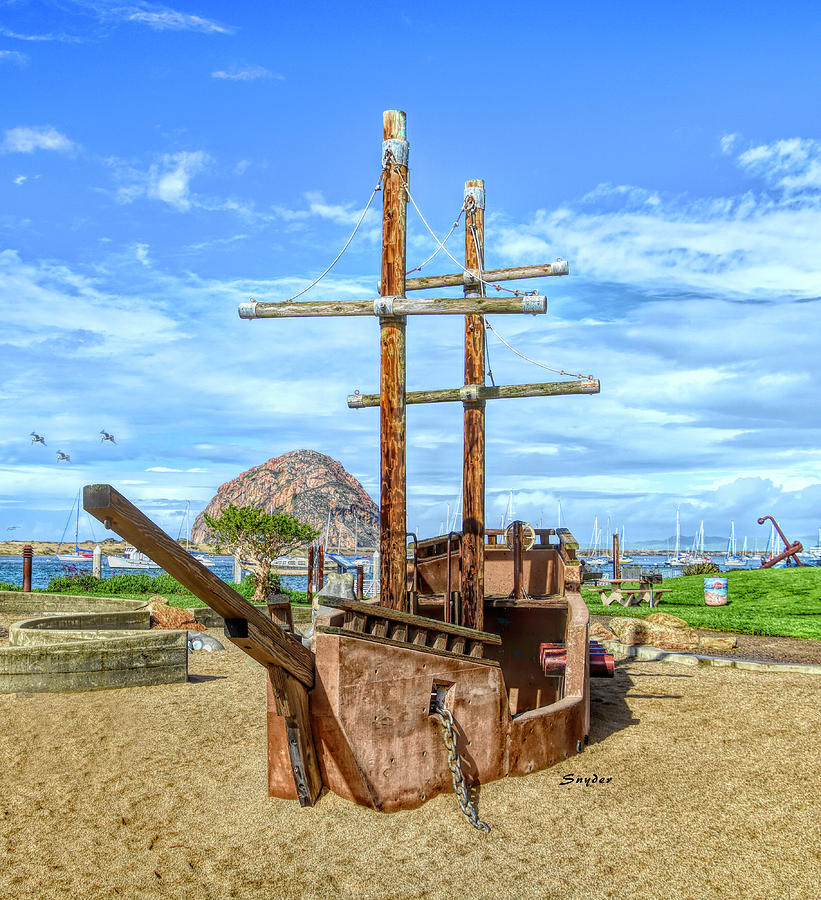 Pirate Ship at Morro Rock Photograph by Floyd Snyder