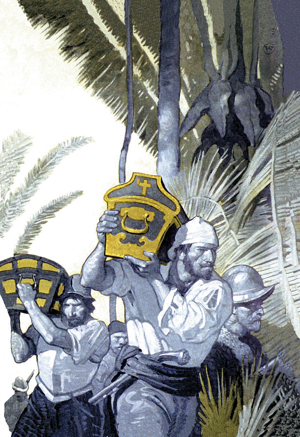Pirate Treasure Painting by N.C. Wyeth