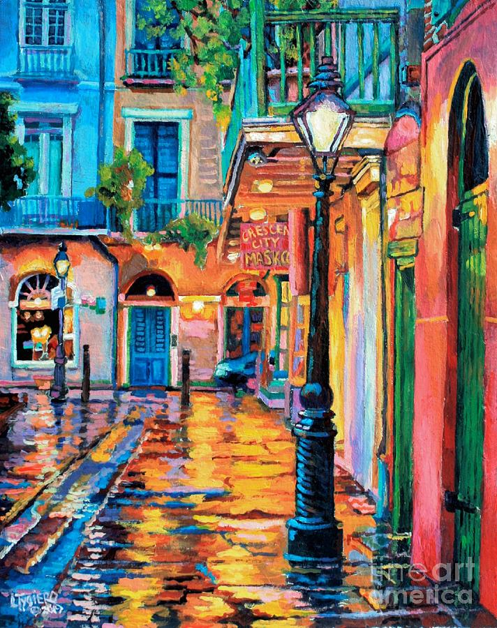 New Orleans Painting - Pirates Alley Reflections by Lisa Tygier Diamond