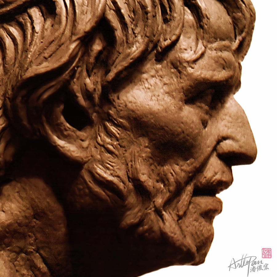 Pirates head statue 2-part-ArtToPan carving- character realistic clay sculpture Sculpture by Artto Pan