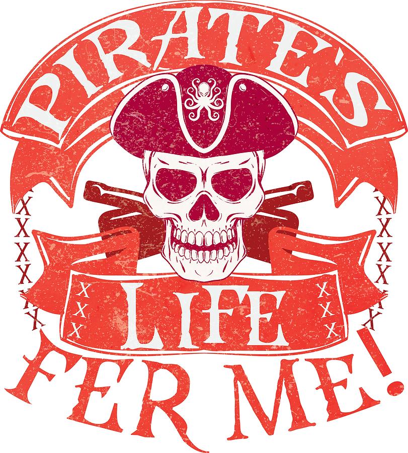 Yo Ho a Pirate's Life for Me, Pirate Skull, Funny Disney Food and Wine –  Birdhouse Design Studio, LLC