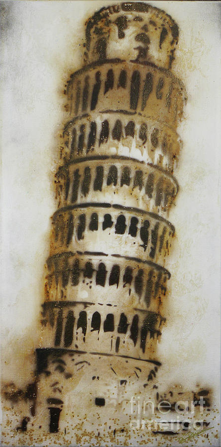 Architecture Pyrography - Pisa by Brandi Pfleider Architecture Pyrography - Pisa by Brandi Pfleider
